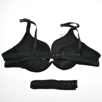 Soutien-Gorge japonais Push Up en V profond, sous-vêtements à armatures pour femmes, demi-tasse fine, couleur unie, Lingerie, beau dos 5
