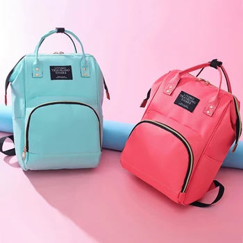 

Mammy Bag Solid Oxford Cloth Commuting Backpack Maternity Multi-Space Travel Picnic Large Baby Bag Multi-Function Feeding Bags
