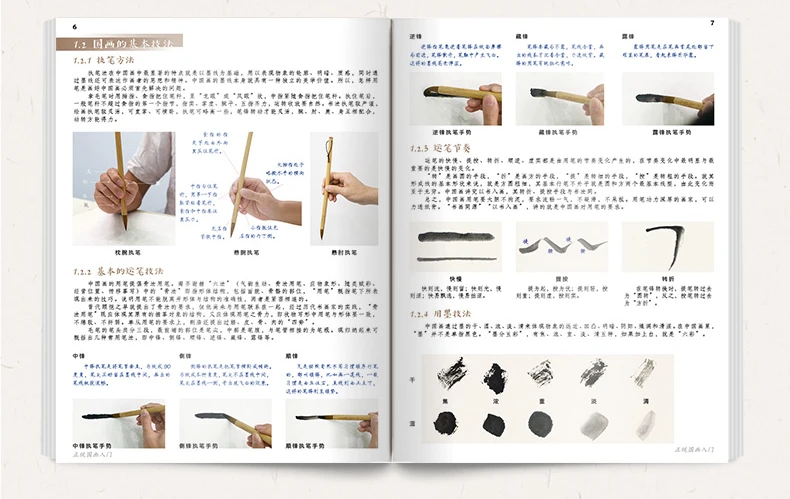 Linie Zeichnung Malerei Färbung Buch Null-based Art Freehand Malerei Grundlegende Tutorial Buch Blume Vogel Chinesischen Tinte Malerei Album – Detail 6