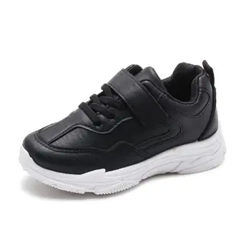 

Kids Autumn Black White Shoes Boy Shoes Sneakers For Little Girl Sport Shoes Children Shoes 2019 New 4 5 6 7 8 9 10 11 12 Years