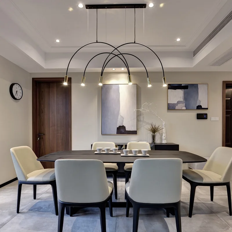 Nordic Post-modern Minimalist Line Chandelier Personality Creative Model Room Restaurant Dining Table Coffee Shop Bar Chandelier Nordic Post-modern Minimalist Line Chandelier Personality Creative Model Room Restaurant Dining Table Coffee Shop Bar Chandelier