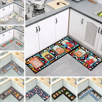 

Kitchen Mat Cheaper Anti-slip Modern Area Rugs Living Room Balcony Bathroom Printed Carpet Doormat Hallway Geometric Bath Mat