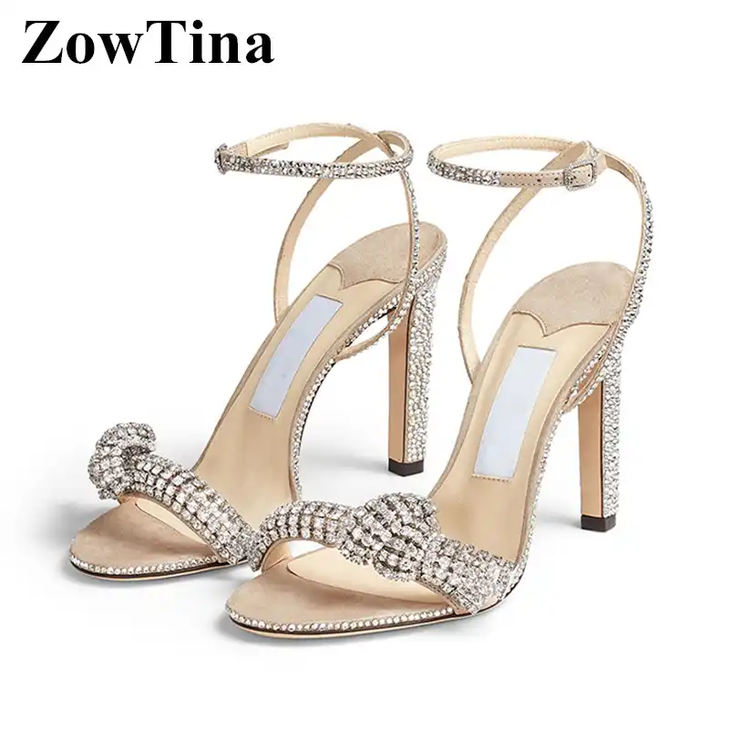 crystal sandals wedding