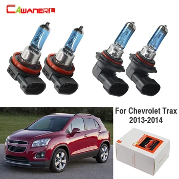 

Cawanerl 4 X 100W Car Halogen Bulb Headlight High Low Beam 4300K Warm White High Power For Chevrolet Trax 4-Door 2013-2014