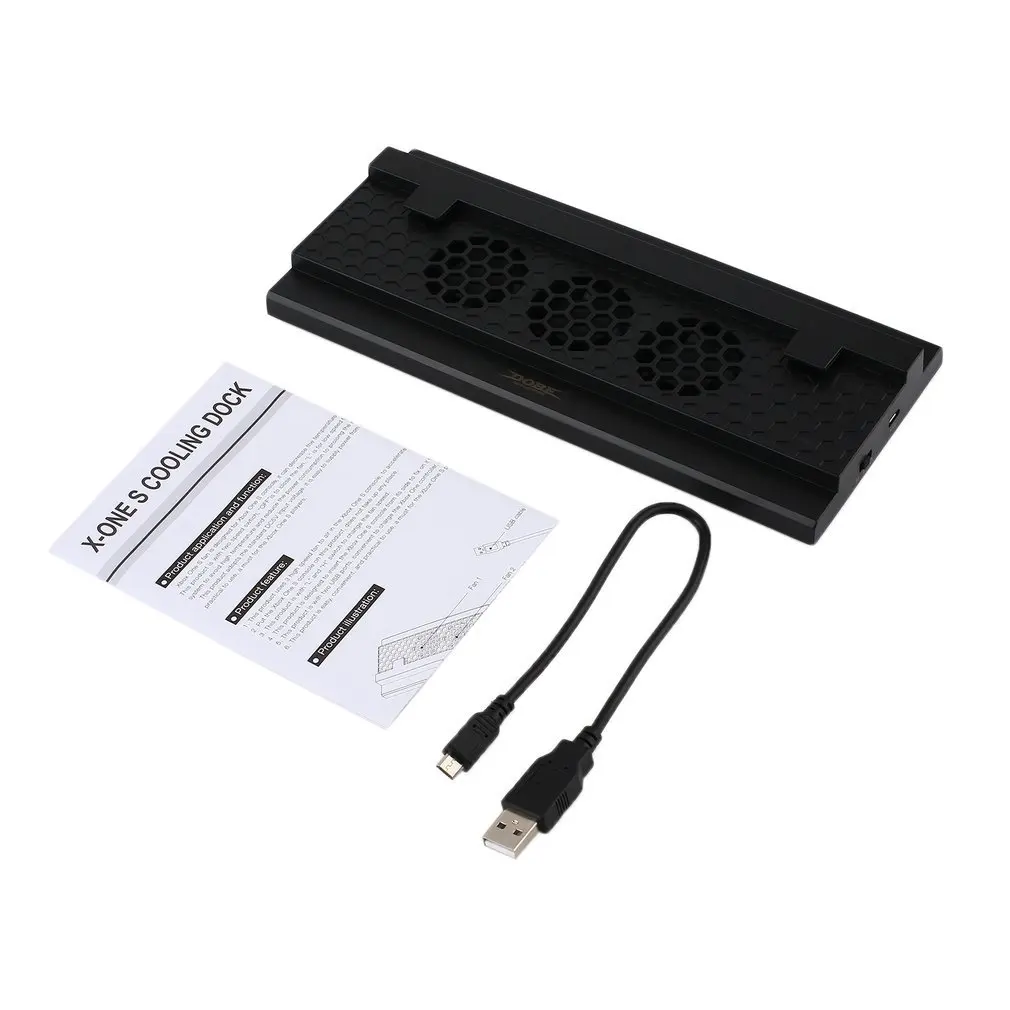 Игровая консоль вертикальная охлаждающая подставка с двумя usb-портами вертикальная подставка Подставка держатель охлаждающий вентилятор подставка держатель для Xbox One S