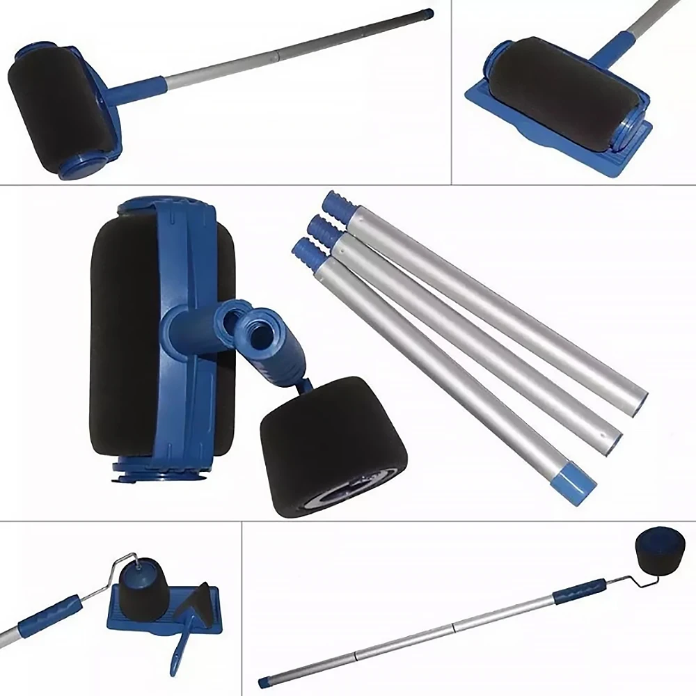 8pcs/set Painting Roller Wall Decorate Brush Set Paint Brush Kit Multifunctional House Paint Easy DIY Paint Roller Tools Set New afbeelding
