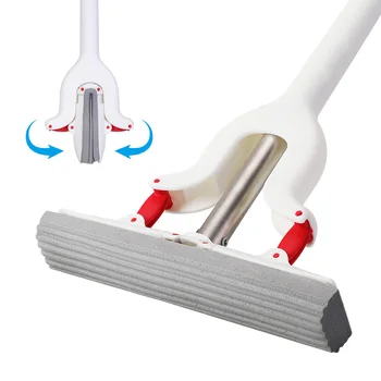 

PVA Sponge Mop with Super Absorbent Sponge Head and Telescopic Handle Foam Sponge Mop for Window Floor Cleanning