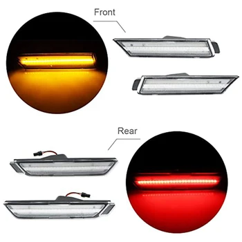 

2Pcs LED Side Light Brake Reflector Light 96 SMD LED Indicators for 2010-2015 Chevy Camaro Trun Signal Lights (Amber)