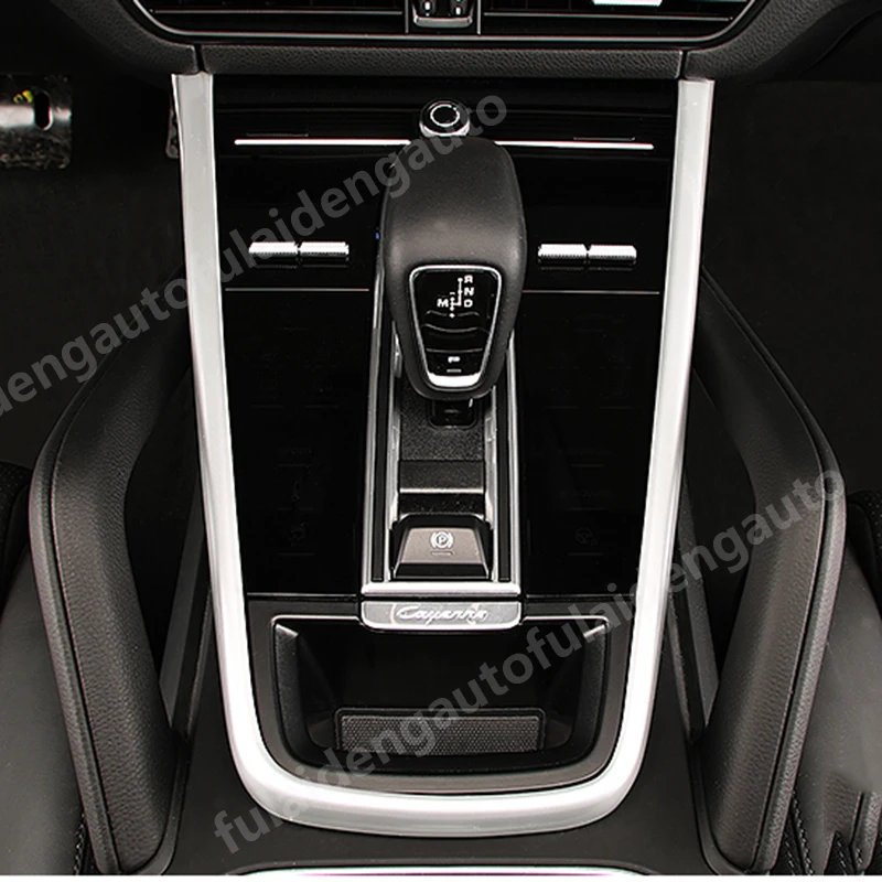 3 шт. для Porsche Cayenne ABS углеродное волокно внутренняя средняя консоль коробка переключения передач Панель крышка отделка автомобильные аксессуары