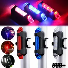 

2Pcs Bike Bicycle Tail Rear Light Night USB Rechargeable Waterproof LED Safe Cycling Riding Warning Signal Lamp Portable Fast