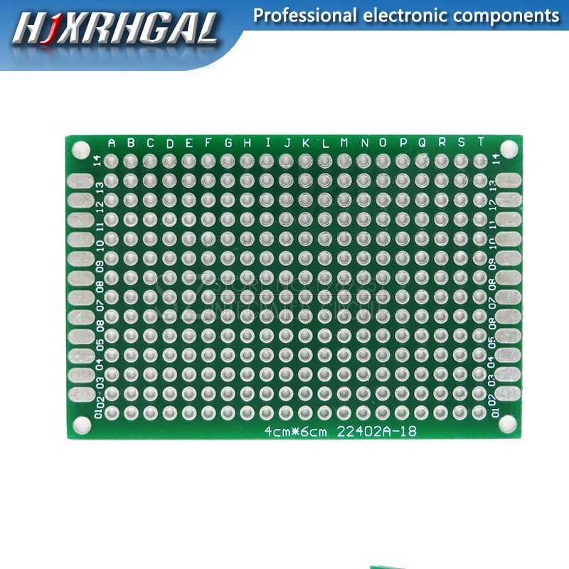 1 шт./лот PCB двухсторонняя печатную плату Универсальный макет доска 2*8 см 3*7 см 4*6 см 5*7 см 7*9 см шаг 2,54 мм таблетка синий печатной платы - Цвет: 4x6 Green