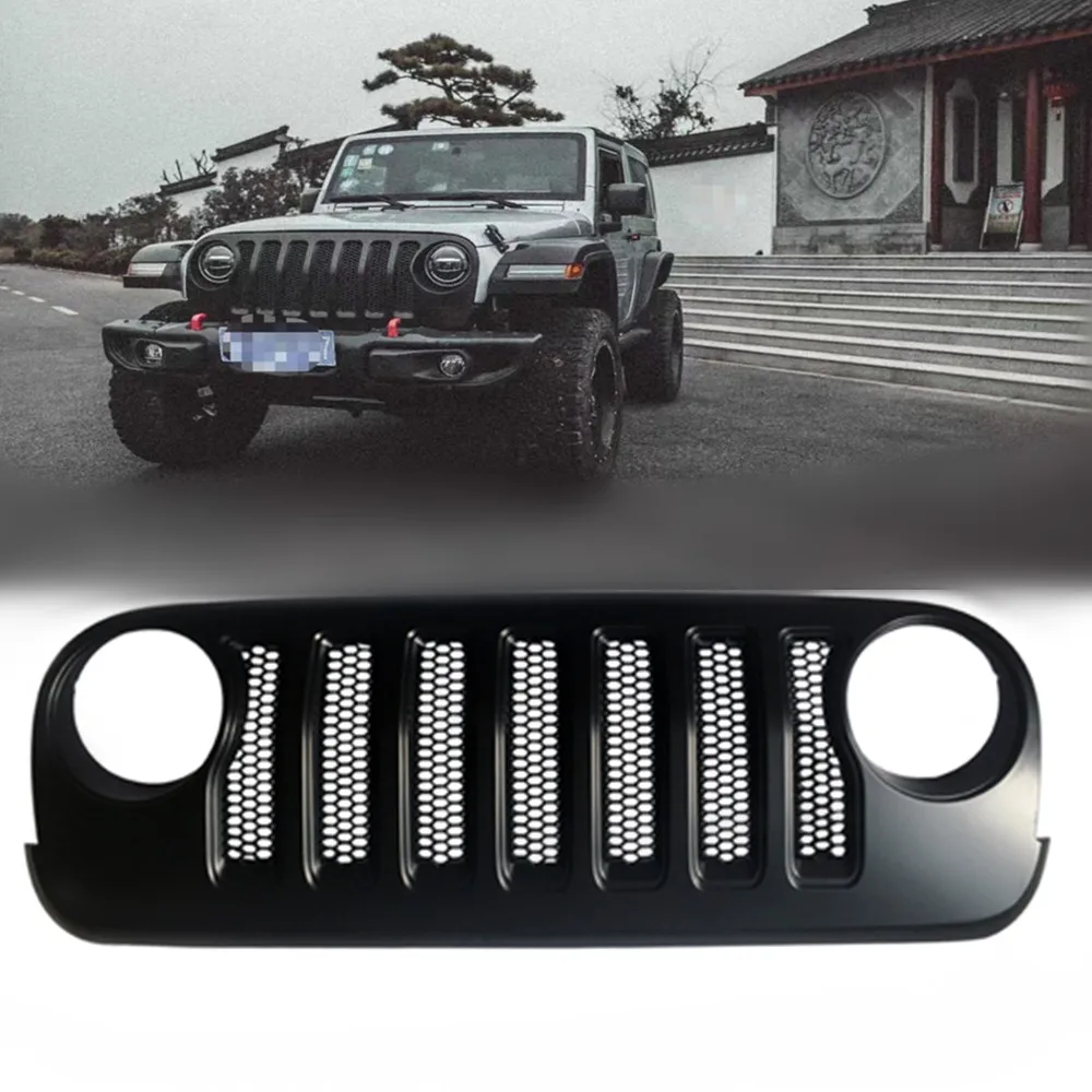 J E E P Wrangler Matte Black Grill Abs Grilles Change From Jl For Jk  2007-2017 1pc - Racing Grills - AliExpress