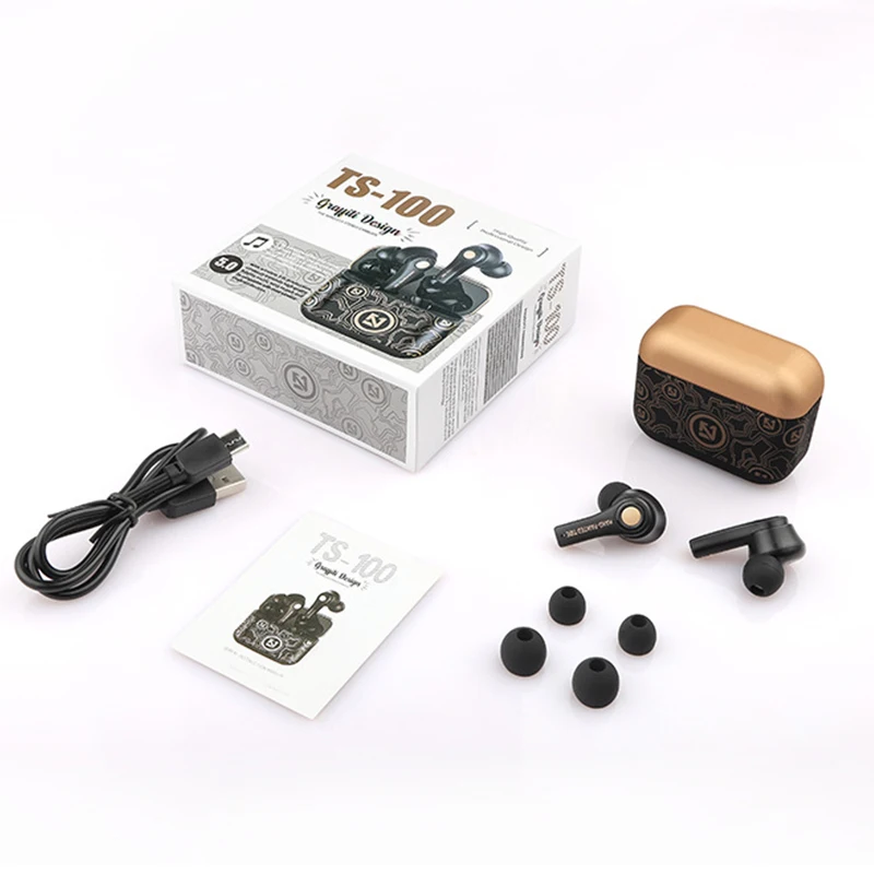 wireless earbuds Bluetooth earphones TWS audiophile type c earphone gaming headset Dynamic Graphene cute earphone for phone