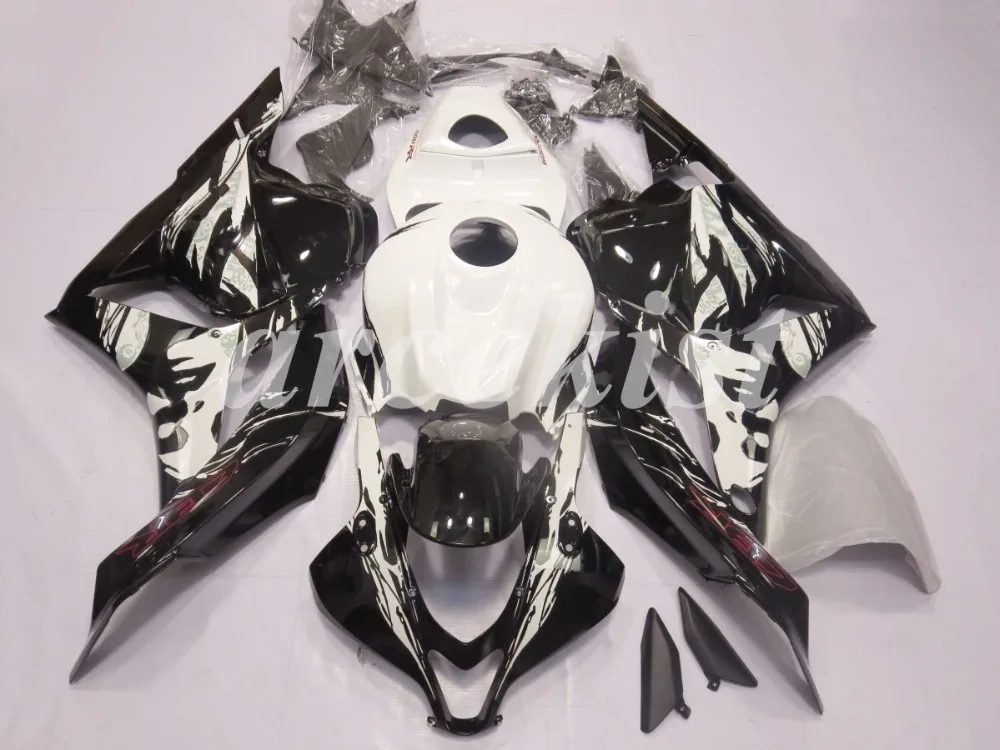 Литьевая Форма ABS мотоцикл обтекатель комплект подходит для CBR600RR F5 2009 2010 2011 2012 Кузов Набор на заказ белый серебристый