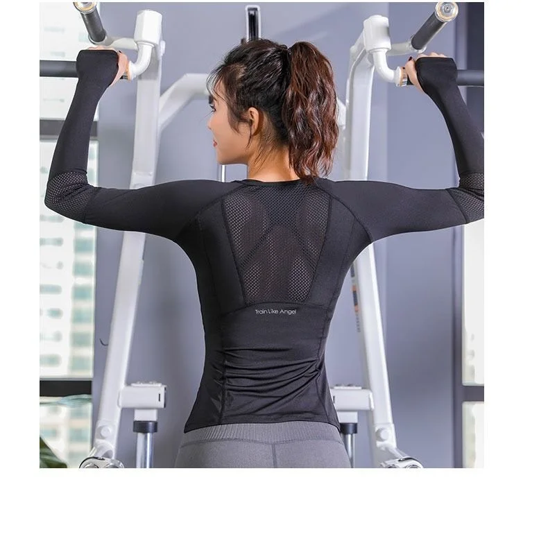 

Yoga Crop Top New Yoga Dress Top Sports Spring Summer Running Clothes Top Clothes Top Deportivo Mujer Camisetas