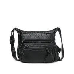 Простая одноцветная сумка на плечо сумка для камеры практичная дикая молодежная сумка-мессенджер Многофункциональный модный кожаный