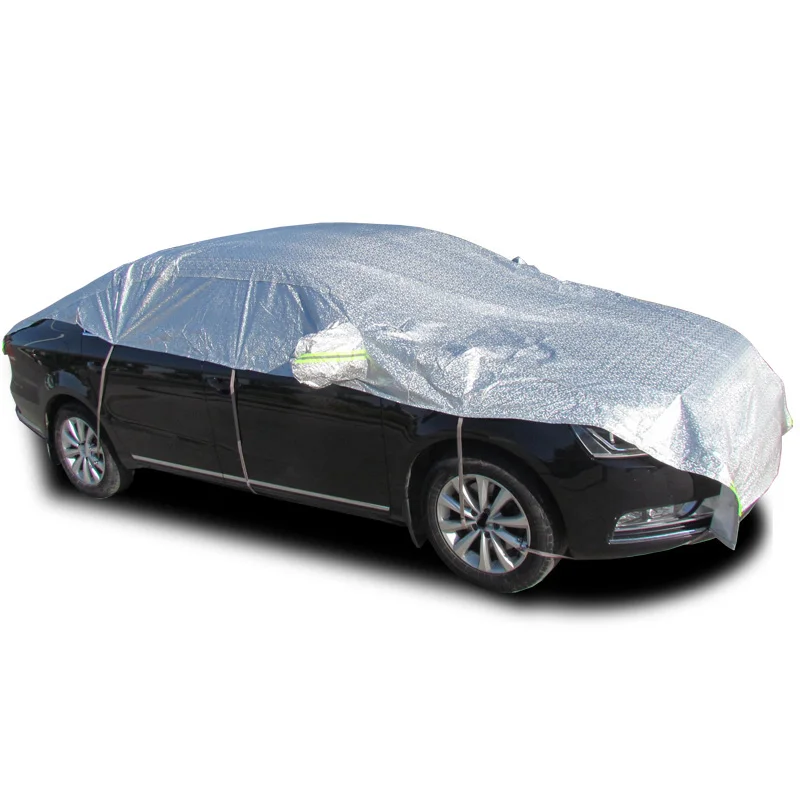 Автомобильная куртка, полузакрытое покрытие для автомобиля, алюминиевая пленка, автомобильная Защита от солнца, теплоизоляция, солнцезащитный козырек