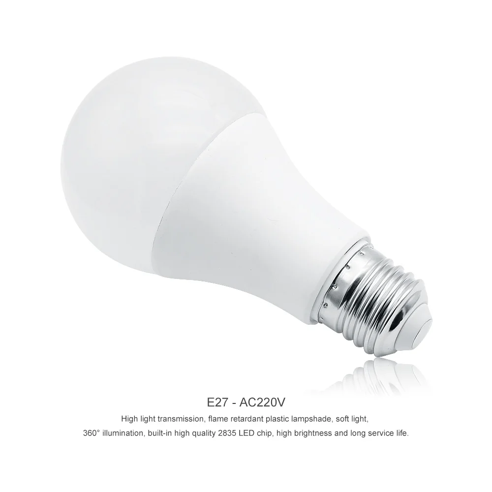 E27 светодиодная лампа, натуральный белый 4000k белый 6500k теплый белый 3000k 220V 230V 5W 7W 9W 12W 15W энергосберегающий шарик Bubbe