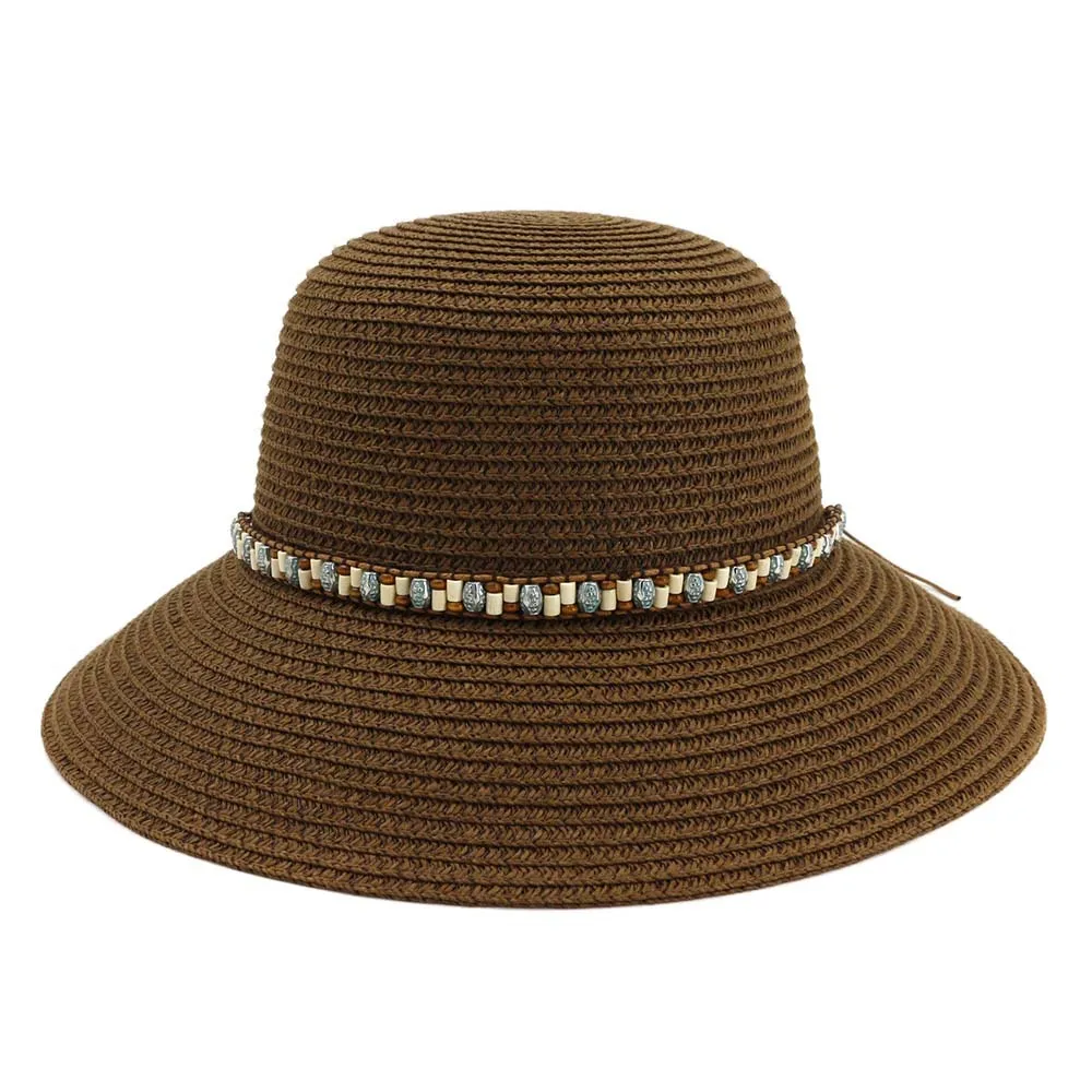 

Spring And Summer ji nv Outdoor Sunshade Sun-resistant Bucket Hat Dome Straw Hat Flat-brimmed Cap lv xing mao XPCM023