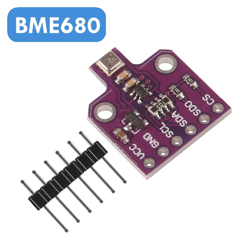 

BME680 Digital Temperature Humidity Pressure Sensor Breakout Board 3~5VDC for Arduino Raspberry Pi ESP8266