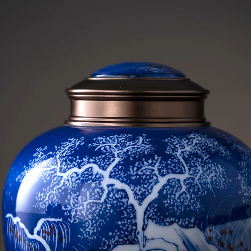 Большая емкость керамические искусственные человеческие урны для золы