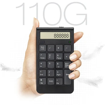 

New Hot Mini Number Keyboard 2.4G Wireless USB Plug and Play Portable with Display Screen