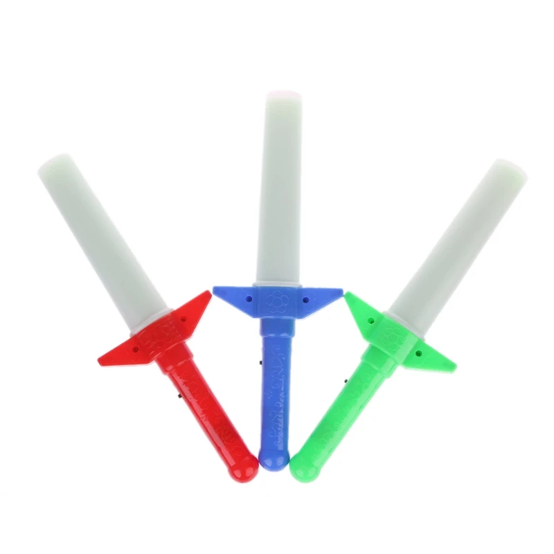 

New Rainbow Laser Sword Extendable Light Up Toys Flashing Wands Led Sticks Party