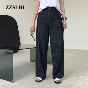 

2020 New Vintage Women Jean Wide Leg Pants High Waist Denim Pants Loose Straight Pants Women Long Trousers Streetwear Slim Jean