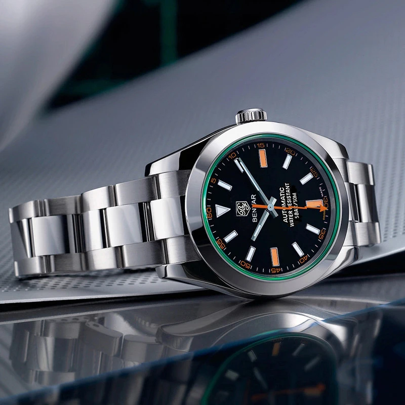 BENYAR New Top Brand Men Automatic Watches Stainless Steel Waterproof 50M Men Mechanical Wristwatches 2020 Luxury Men Watches 3
