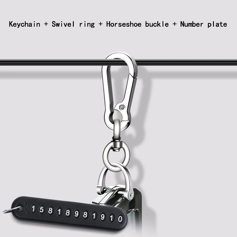 Key Holder Ring Bag Men's Business Car Lock Key Card Wristlet Keychain With  Metal Luxury DIY Handmade Brand Keychains Lanyard - AliExpress