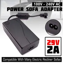 29V 2A AC/DC 2PIN reclinador de sofá eléctrico silla adaptador transformador fuente de alimentación