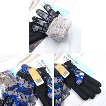 Зимние Детские утепленные лыжные перчатки, Детские ветрозащитные водонепроницаемые Нескользящие варежки