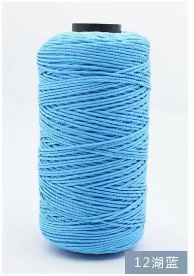 mylb 1Pc=100g 39 Colors Polypropylene Sewing Thread Cotton Rope Wedding Braided Cord Macrame Artisan yarn to bag hat handmade - Цвет: 12