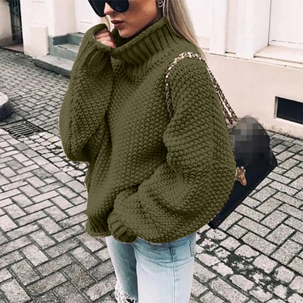 Winter Sweater For Women Sweter De Mujer Invierno 2020 Fashion Knitted Long Sleeve Pullover Sweaters Top | Женская одежда