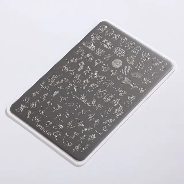 ZZ MARCAS Stamping plate  Nail art stamping plates, Nail stamping