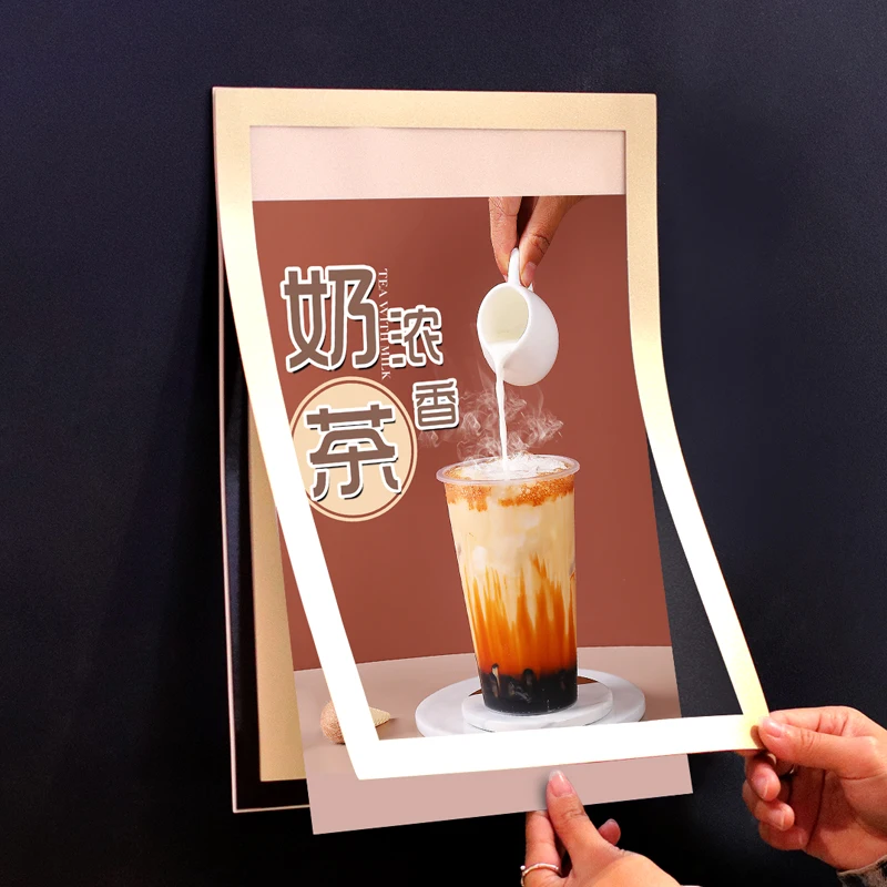 5 Pieces A5 148x210mm Wall Self-Adhesive Fridge Magnets Photo Picture Pocket Frame Document Flyer Poster Sign Holder Display