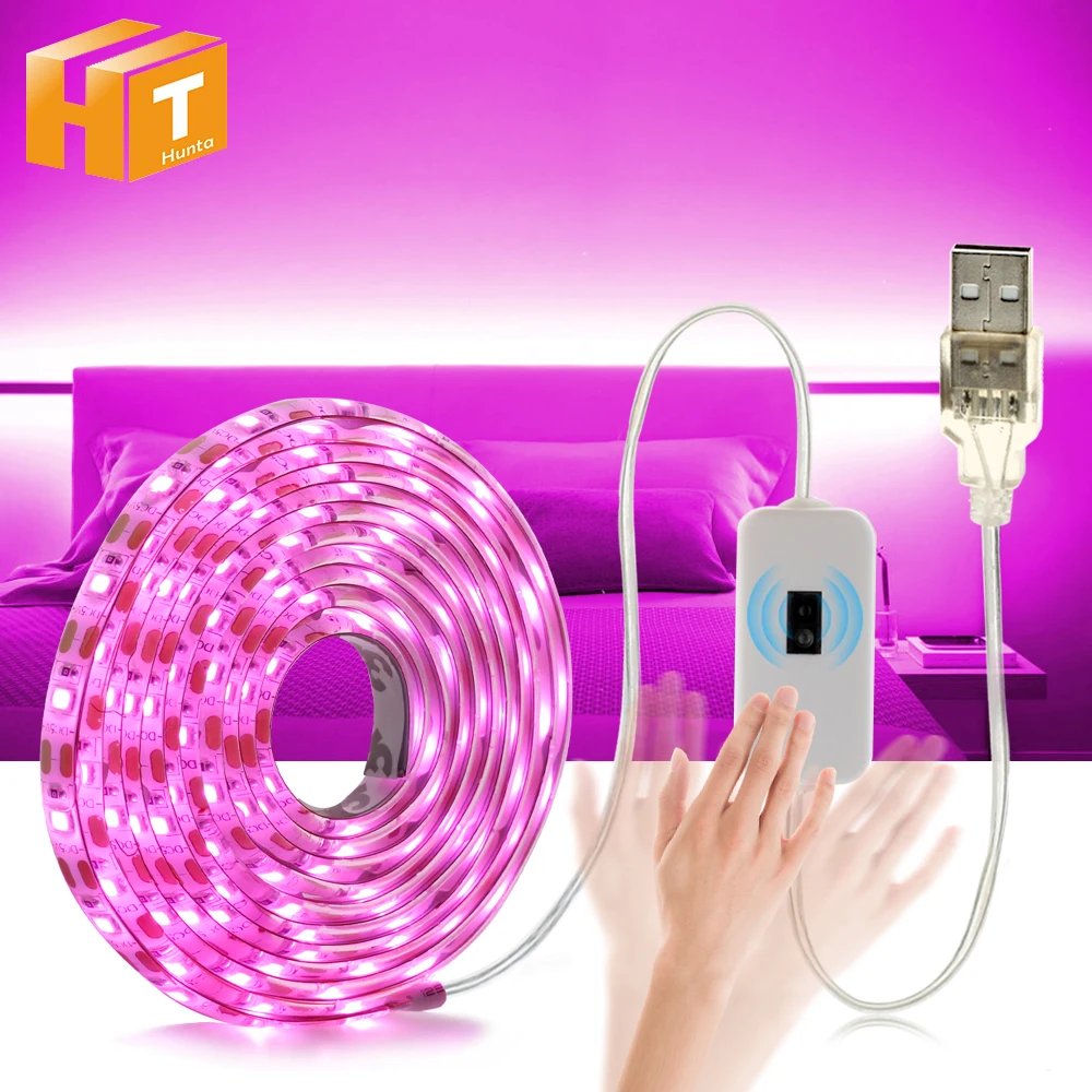 5V 2835 USB Светодиодная лента светильник ный переключатель/ручная подметка для