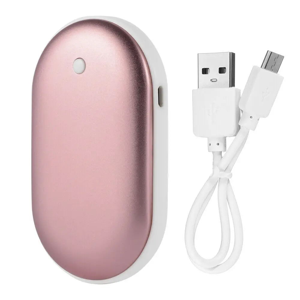 Карманный подогреватель для рук USB зарядное устройство Электрический перезаряжаемый внешний аккумулятор 5200mAh