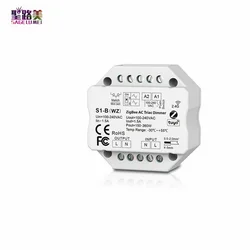 S1-B(WZ)ZIGBEE AC Triac Dimmer tuya app APP RF Push Dim control AC110V-220V 150W-360W 1ch channel controller for led lamp light