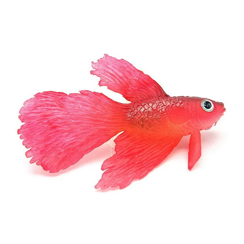 3 Di Colore Fluorescente Di Colore Artificiale Incandescente Pesci Rossi Betta Acquario Decorazione Con Sucker Cup Bello Vivid Fish Tank Ornament
