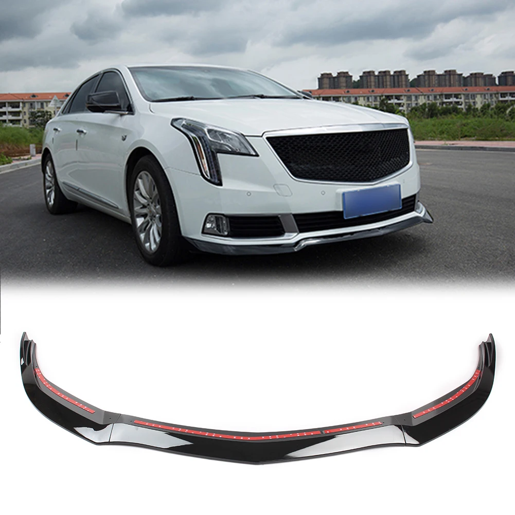 For Cadillac Xts 2018 2019 Car Front Bumper Lip Spoiler Cover Trims