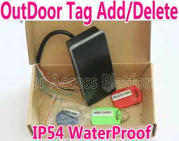 

WaterProof Outdoor RFID device with Keytag as Master card super admin to add card or delete card IP54 access controller reader