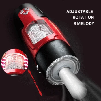 Male Masturbation Cup Blowjob Automatic Telescopic Rotation Heating Silicone Vagina Real Pussy Adult Masturbator Sex Toy For Men 2
