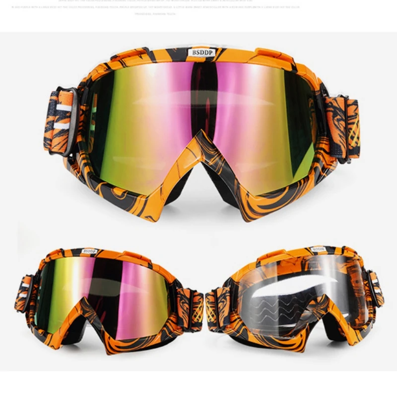 Motorcycle ATV Goggle Ski Snowboard Anti UV Dustproof Windproof Glasses Eyewear