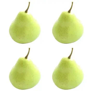 

New 4 Best Artificial Green Pear Decorative Fruit-4x3 inch