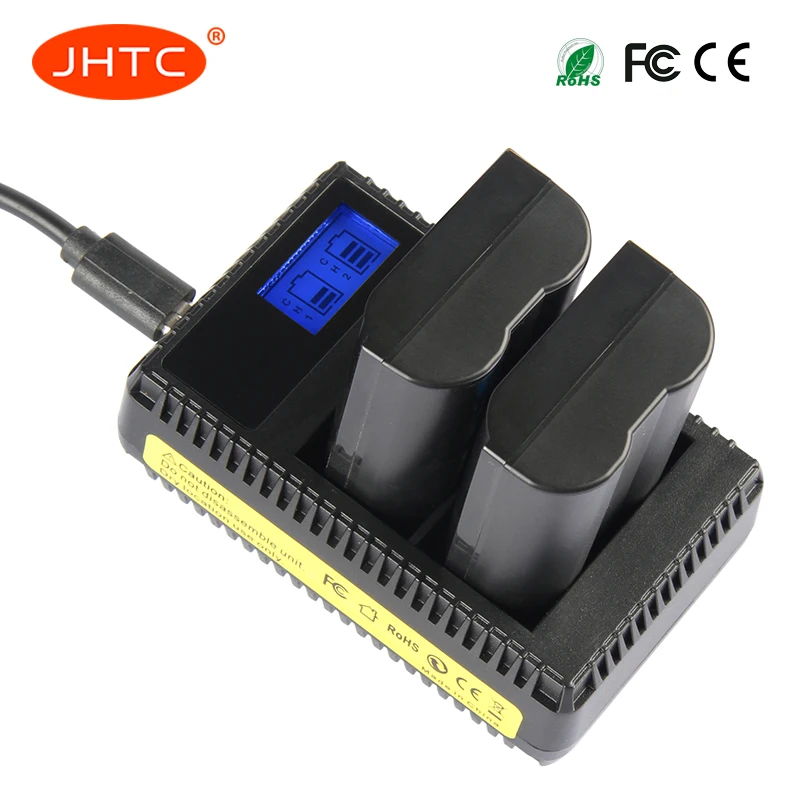 JHTC EN EL15 ENEL15 EL15A батарея или LCD двойное зарядное устройство USB для Nikon D850 D810 D800 D750 D7500
