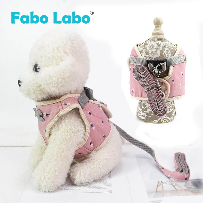 

Breathable Mesh Dog Harnesses Leashes Suit Korean Style Cotton Shark's fin Printing Pet Vest For Dogs Walking Runing Pet Product