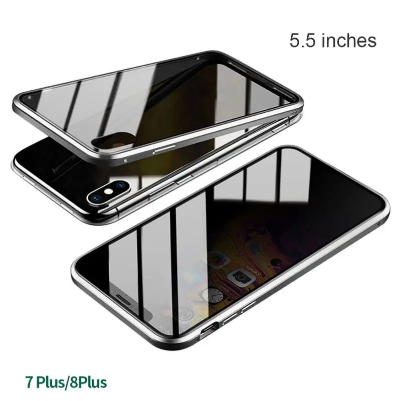 Анти-писк магнитное закаленное стекло протектор экрана бампер для iPhone 7/8 Plus X/XS/XR/XS Max для iPhone 11/11Pro/11 Pro Max