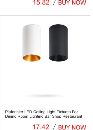 Surface Mounted LED Ceiling Lights Kitchen Fixtures COB Back ground Spot Lamp Angle Adjustable Black White Lampshade AC85-265V