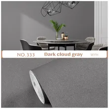 Vinyl Decorative Stickers PVC Waterproof Wallpaper Self Adhesive Solid Color  Sticker for Bedroom Living Room Hotel Wall Paper